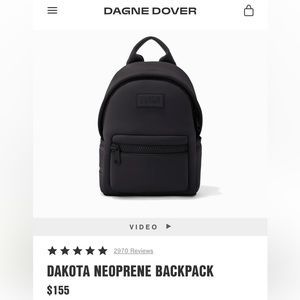 Dagne Dover DAKOTA NEOPRENE BACKPACK , small, black/onyx